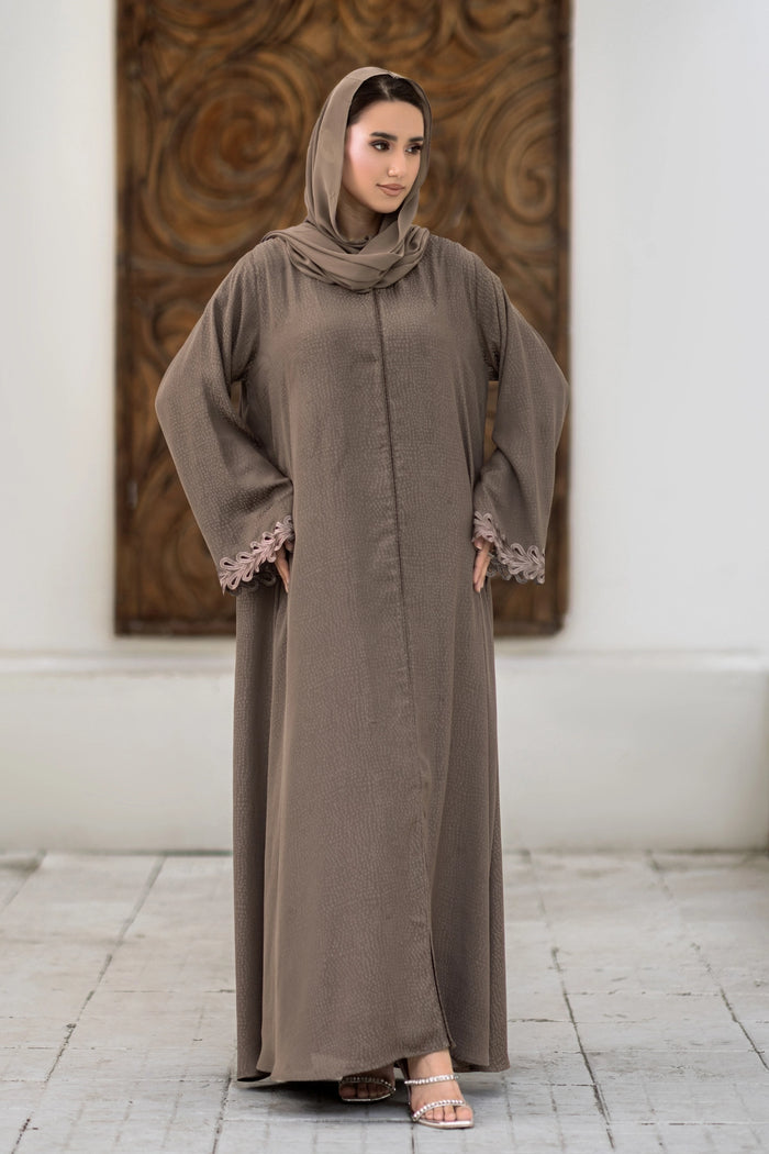 Feather Embroidered Abaya
